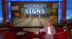 The Ellen Show: I Saw the Sign