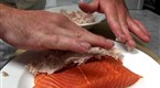Chef's Specials: Applewood Bacon Crusted King Salmon